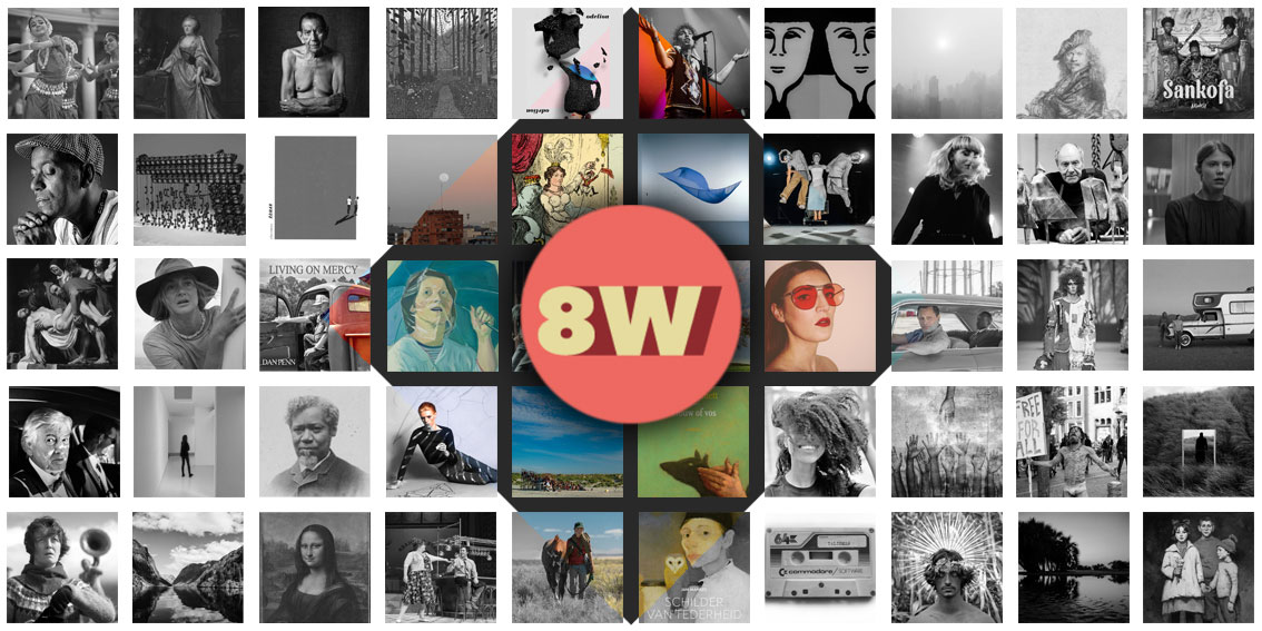 Wand met foto's van de afgelopen 60 jaar