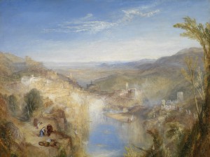 J.M.W. Turner, Modern Italy – the Pifferari, 1838, olieverf op doek, Glasgow museums. Uit: Gevaar & Schoonheid. Turner en de traditie van het sublieme.