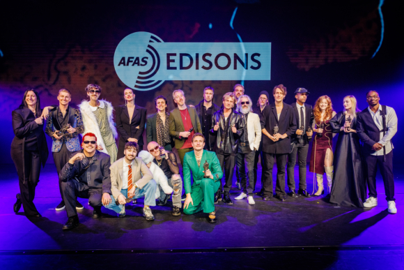 Groepsfoto winnaars Edison Pop 2023
