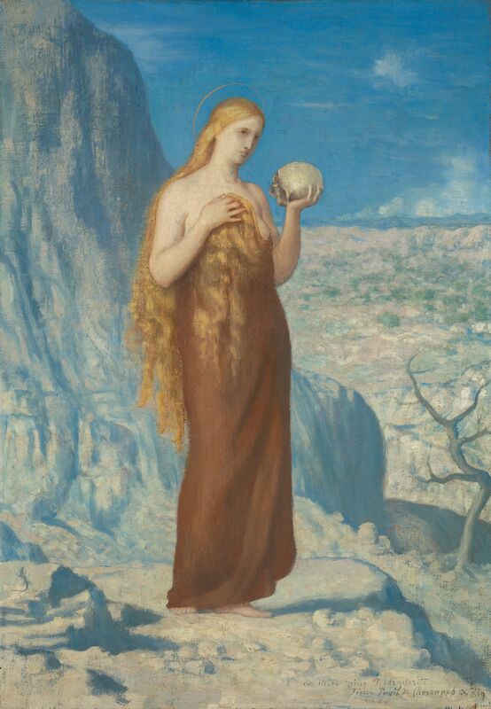 Small-KM 107.018 Pierre Puvis de Chavannes, La Madeleine au désert (Méditation), 1869